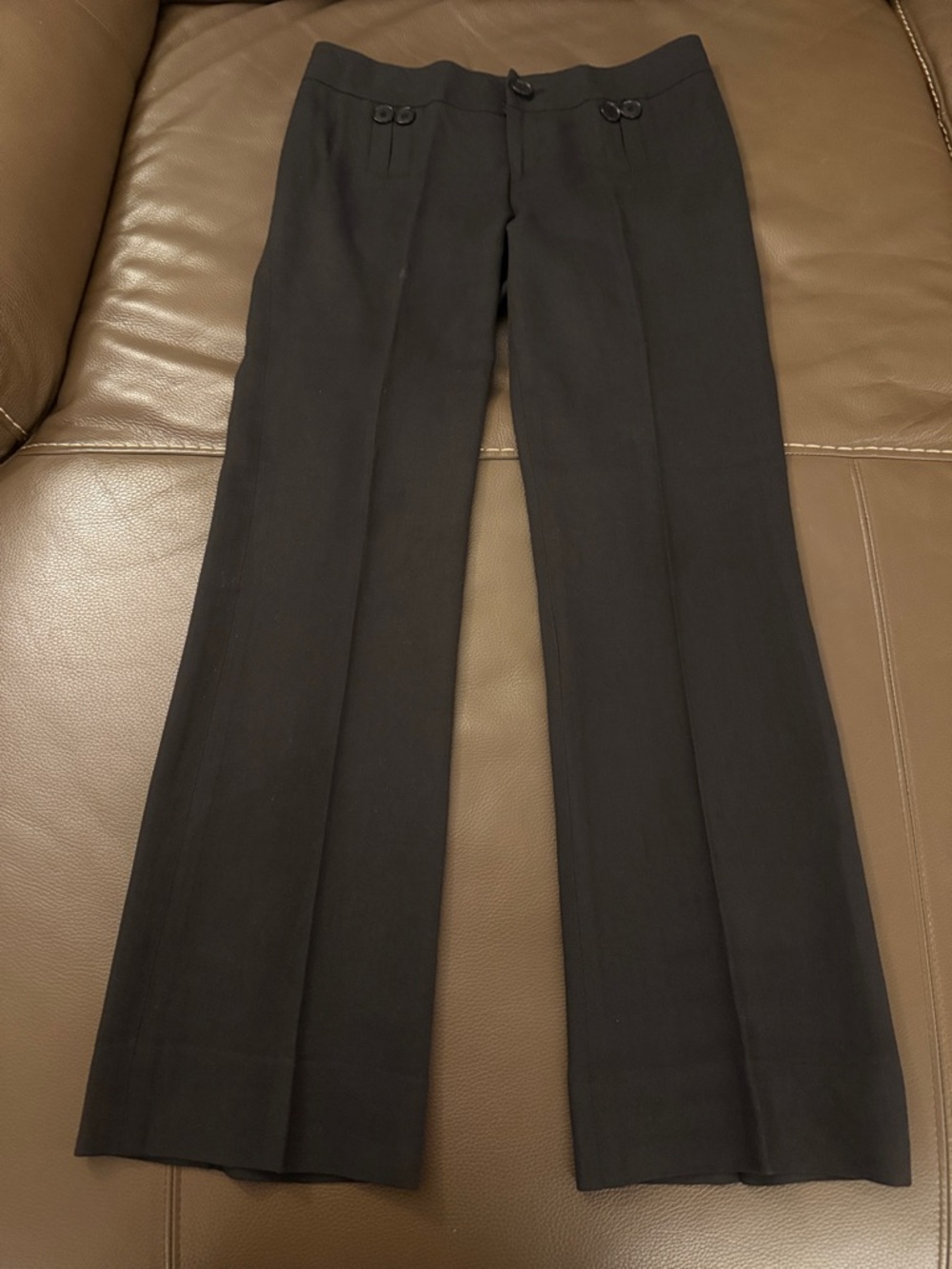 Club Monaco Black Women's Straight Leg Trousers